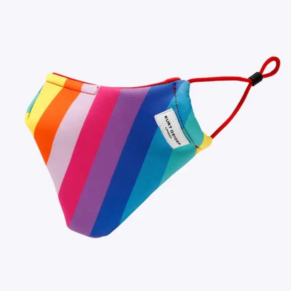 NWT Kurt Geiger Rainbow Mask 😷